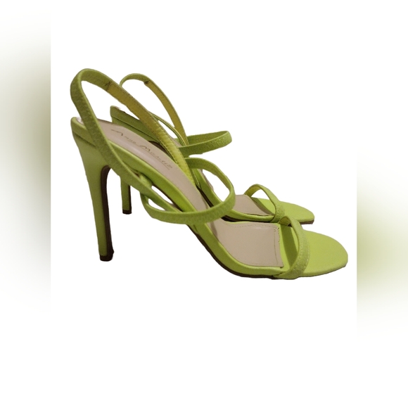 Anne Michelle Neon Green Heels - Picture 2 of 5